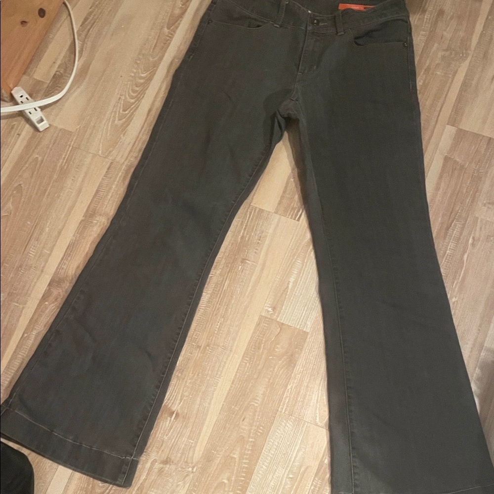 Dark Gray Flared Jeans
